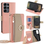 Custodia per telefono a tracolla in pelle con texture litchi, For Samsung Galaxy S25+ 5G, For Samsung Galaxy S25 Ultra 5G