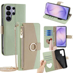 Custodia per telefono a tracolla in pelle con texture litchi, For Samsung Galaxy S26+ 5G, For Samsung Galaxy S26 Ultra 5G, For Samsung Galaxy S26 5G, For Samsung Galaxy S25 5G