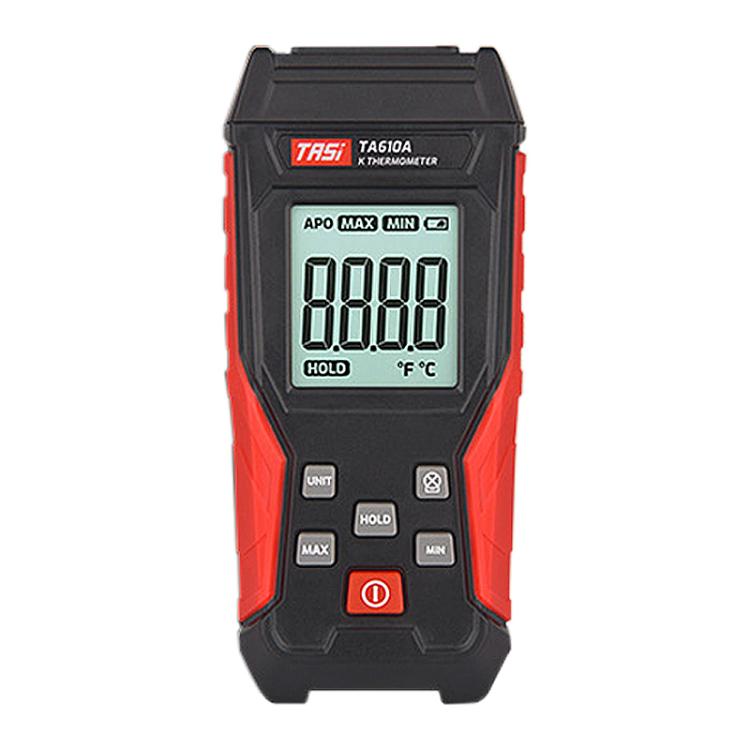 Termometro industriale portatile a termocoppia di tipo K TRSI TA610A, a canale singolo, senza misurazione della temperatura ambiente., TA610A