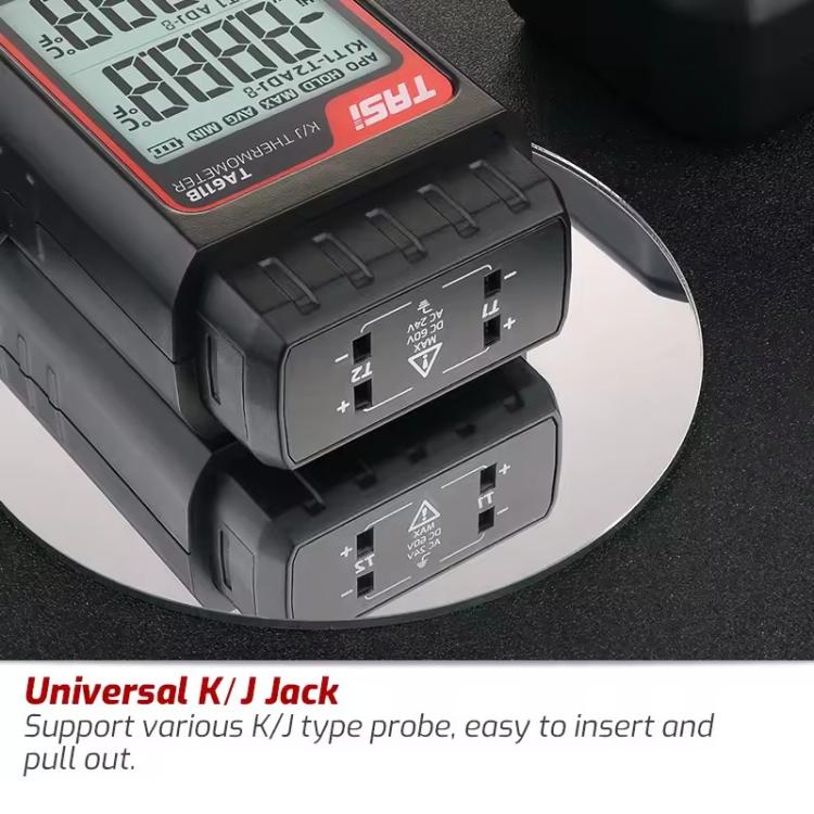 Termometro industriale portatile a termocoppia di tipo K TRSI TA616A, canale singolo, versione base, TA616A