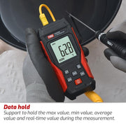 TRSI TA616B Industrial Handheld K-Type Thermocouple Thermometer, Dual Channel, Basic Version, TA616B