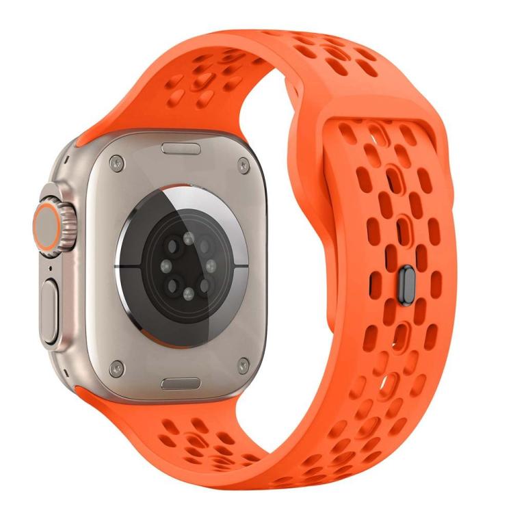 Cinturino per orologio in silicone con fibbia inversa a rete xDfind, For Apple Watch 46mm / 49mm / 45mm / 44mm, For Apple Watch 42mm / 41mm / 40mm / 38mm