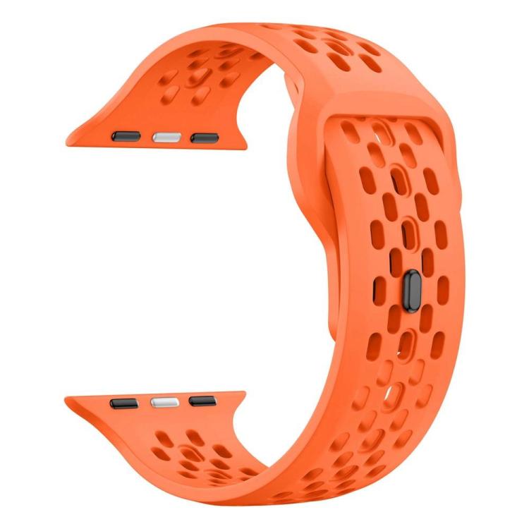 Cinturino per orologio in silicone con fibbia inversa a rete xDfind, For Apple Watch 46mm / 49mm / 45mm / 44mm, For Apple Watch 42mm / 41mm / 40mm / 38mm