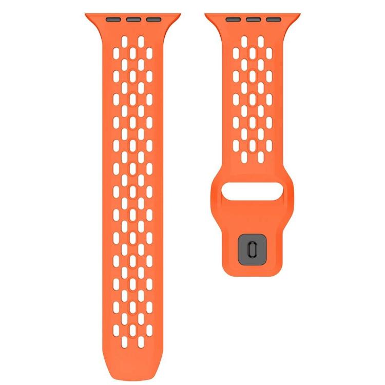Cinturino per orologio in silicone con fibbia inversa a rete xDfind, For Apple Watch 46mm / 49mm / 45mm / 44mm, For Apple Watch 42mm / 41mm / 40mm / 38mm