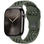 Cinturino per orologio in silicone con fibbia inversa a rete xDfind, For Apple Watch 46mm / 49mm / 45mm / 44mm, For Apple Watch 42mm / 41mm / 40mm / 38mm