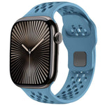 Cinturino per orologio in silicone con fibbia inversa a rete xDfind, For Apple Watch 46mm / 49mm / 45mm / 44mm, For Apple Watch 42mm / 41mm / 40mm / 38mm