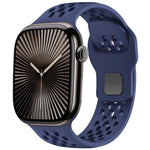 Cinturino per orologio in silicone con fibbia inversa a rete xDfind, For Apple Watch 46mm / 49mm / 45mm / 44mm, For Apple Watch 42mm / 41mm / 40mm / 38mm