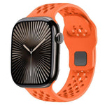 Cinturino per orologio in silicone con fibbia inversa a rete xDfind, For Apple Watch 46mm / 49mm / 45mm / 44mm, For Apple Watch 42mm / 41mm / 40mm / 38mm