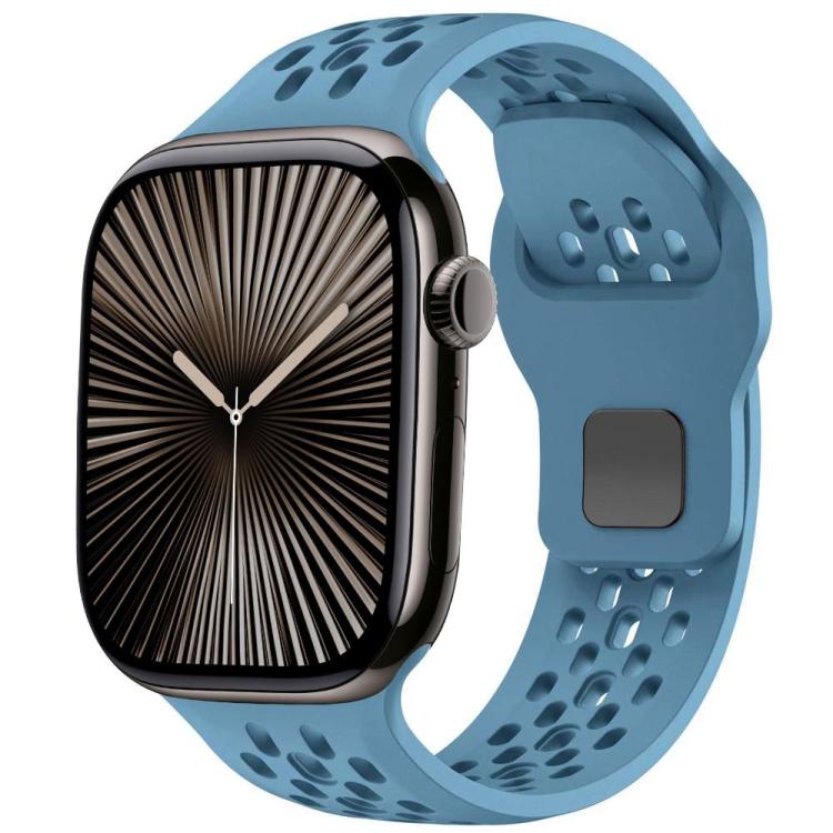 Cinturino per orologio in silicone con fibbia inversa a rete xDfind, For Apple Watch 46mm / 49mm / 45mm / 44mm, For Apple Watch 42mm / 41mm / 40mm / 38mm