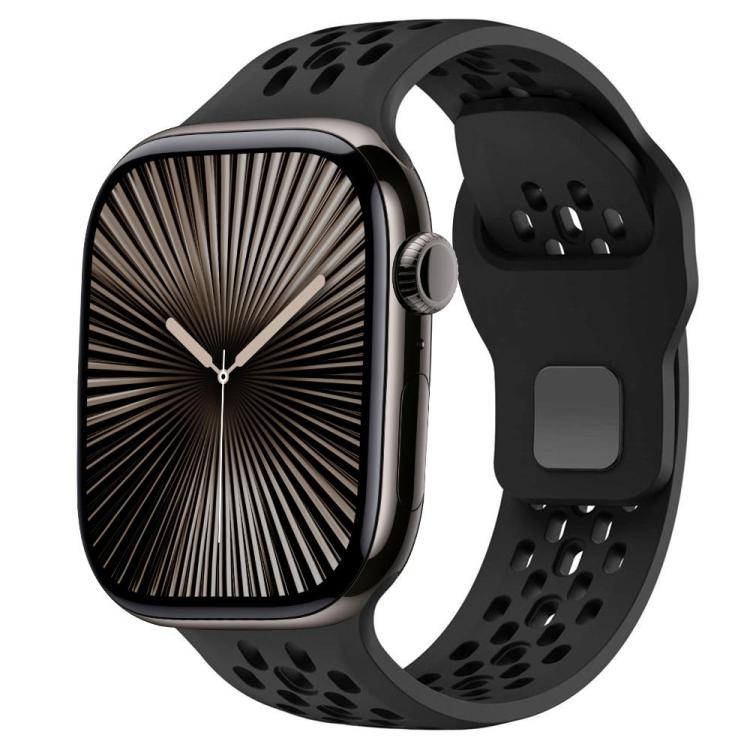 Cinturino per orologio in silicone con fibbia inversa a rete xDfind, For Apple Watch 46mm / 49mm / 45mm / 44mm, For Apple Watch 42mm / 41mm / 40mm / 38mm
