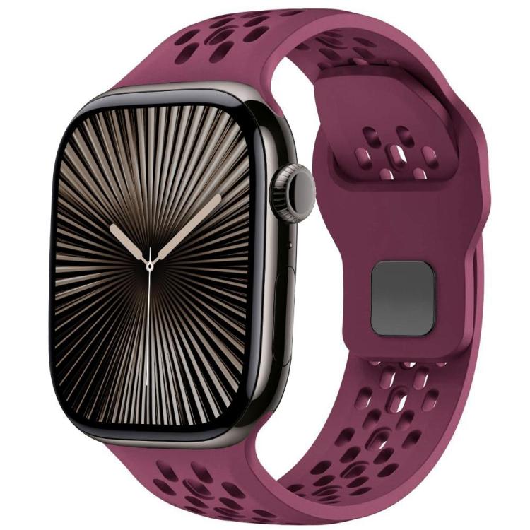 Cinturino per orologio in silicone con fibbia inversa a rete xDfind, For Apple Watch 46mm / 49mm / 45mm / 44mm, For Apple Watch 42mm / 41mm / 40mm / 38mm