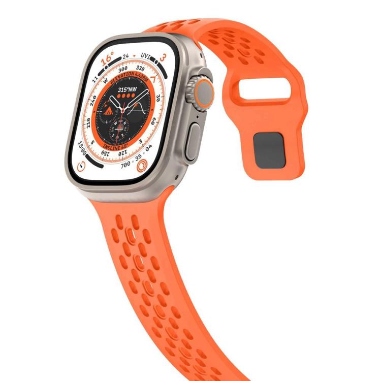 Cinturino per orologio in silicone con fibbia inversa a rete xDfind, For Apple Watch 46mm / 49mm / 45mm / 44mm, For Apple Watch 42mm / 41mm / 40mm / 38mm