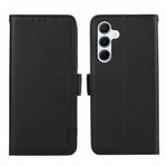 Custodia per telefono ABEEL in pelle con motivo litchi e chiusura magnetica laterale, con protezione RFID., For Samsung Galaxy A17/A18 5G, For Samsung Galaxy A57 5G, For Samsung Galaxy A37 5G, For Samsung Galaxy A27 5G