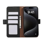 Custodia per telefono ABEEL in pelle con motivo litchi e chiusura magnetica laterale, con protezione RFID., For Samsung Galaxy A17/A18 5G, For Samsung Galaxy A57 5G, For Samsung Galaxy A37 5G, For Samsung Galaxy A27 5G