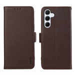 Custodia per telefono ABEEL in pelle con motivo litchi e chiusura magnetica laterale, con protezione RFID., For Samsung Galaxy A17/A18 5G, For Samsung Galaxy A57 5G, For Samsung Galaxy A37 5G, For Samsung Galaxy A27 5G