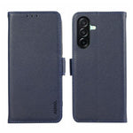 Custodia per telefono ABEEL in pelle con motivo litchi e chiusura magnetica laterale, con protezione RFID., For Samsung Galaxy A17/A18 5G, For Samsung Galaxy A57 5G, For Samsung Galaxy A37 5G, For Samsung Galaxy A27 5G