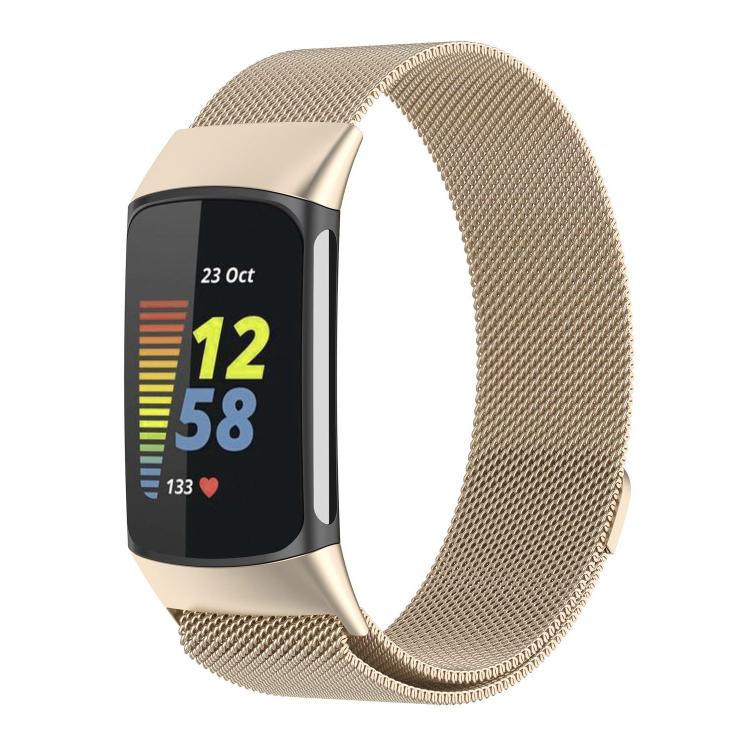 Cinturino magnetico in metallo milanese per Fitbit Charge 5 xDfind, S, L