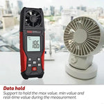 Strumento portatile ad alta precisione per la misurazione della velocità del vento e del volume del vento TRSI TA640A, TA640A