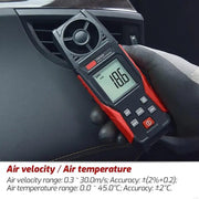 Strumento portatile ad alta precisione per la misurazione della velocità del vento e del volume del vento TRSI TA640A, TA640A