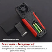 Strumento portatile ad alta precisione per la misurazione della velocità del vento e del volume del vento TRSI TA640A, TA640A