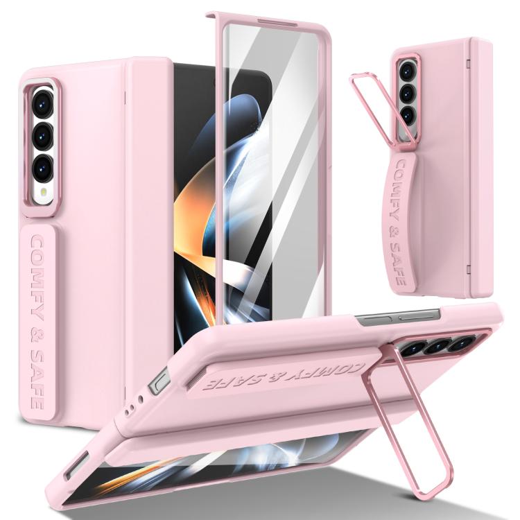 Custodia per telefono con cornice e cinturino integrati per obiettivo e pellicola protettiva., For Samsung Galaxy Z Fold5, For Samsung Galaxy Z Fold4