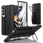 Custodia per telefono con cornice e cinturino integrati per obiettivo e pellicola protettiva., For Samsung Galaxy Z Fold5, For Samsung Galaxy Z Fold4