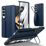 Custodia per telefono con cornice e cinturino integrati per obiettivo e pellicola protettiva., For Samsung Galaxy Z Fold5, For Samsung Galaxy Z Fold4