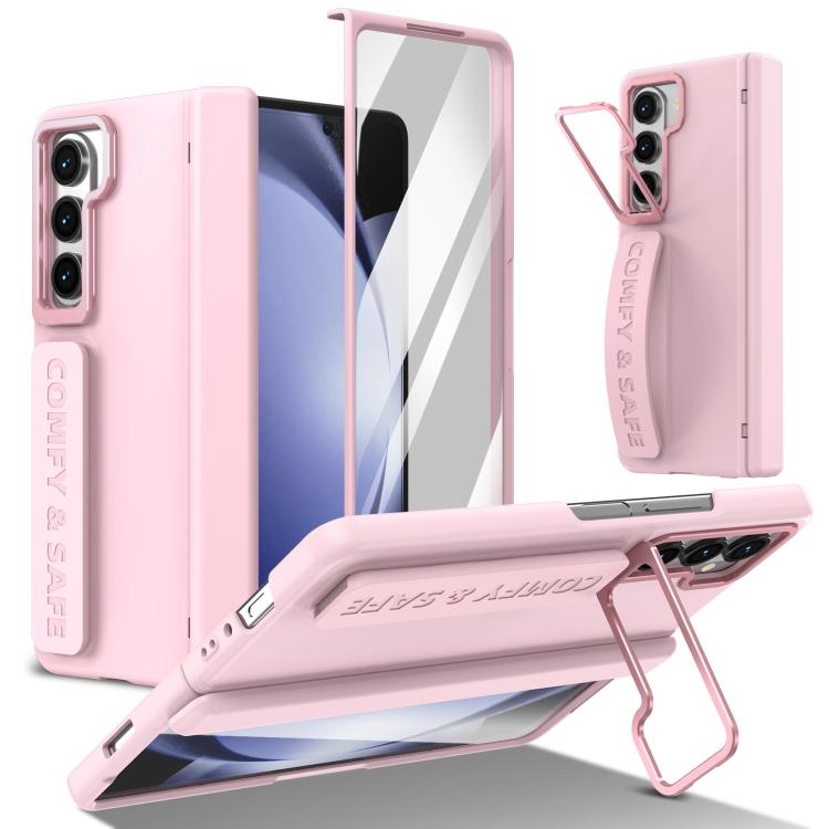 Custodia per telefono con cornice e cinturino integrati per obiettivo e pellicola protettiva., For Samsung Galaxy Z Fold5, For Samsung Galaxy Z Fold4