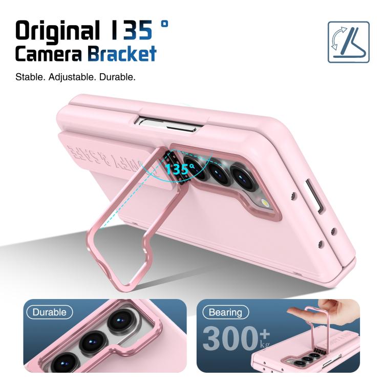 Custodia per telefono con cornice e cinturino integrati per obiettivo e pellicola protettiva., For Samsung Galaxy Z Fold5, For Samsung Galaxy Z Fold4