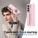 Custodia per telefono con cornice e cinturino integrati per obiettivo e pellicola protettiva., For Samsung Galaxy Z Fold5, For Samsung Galaxy Z Fold4