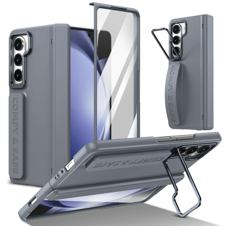 Custodia per telefono con cornice e cinturino integrati per obiettivo e pellicola protettiva., For Samsung Galaxy Z Fold5, For Samsung Galaxy Z Fold4