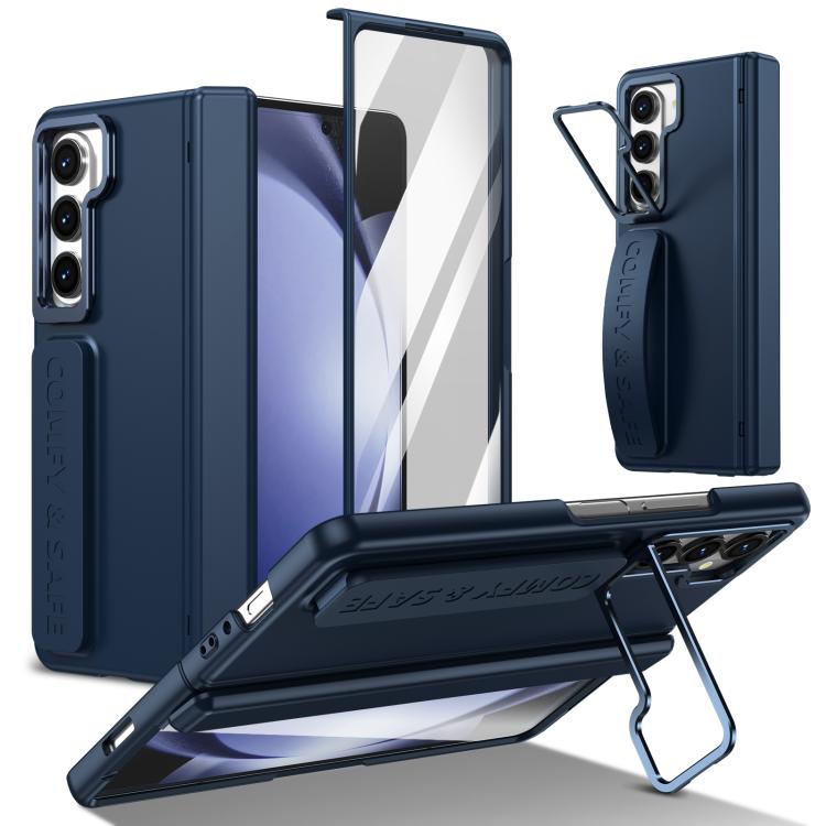 Custodia per telefono con cornice e cinturino integrati per obiettivo e pellicola protettiva., For Samsung Galaxy Z Fold5, For Samsung Galaxy Z Fold4