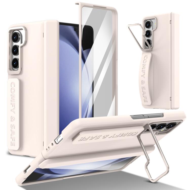 Custodia per telefono con cornice e cinturino integrati per obiettivo e pellicola protettiva., For Samsung Galaxy Z Fold5, For Samsung Galaxy Z Fold4