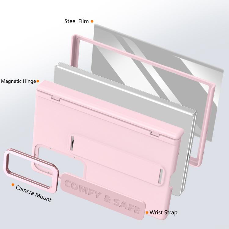 Custodia per telefono con cornice e cinturino integrati per obiettivo e pellicola protettiva., ForGalaxy Z Fold8 5G, For Galaxy Z Fold8 Ultra 5G, For Samsung Galaxy Z Fold7, For Samsung Galaxy Z Fold6