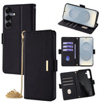 Custodia per telefono in pelle con catena a tracolla, For Samsung Galaxy S26+ 5G, For Samsung Galaxy S26 Ultra 5G, For Samsung Galaxy S26 5G, For Samsung Galaxy S25 5G