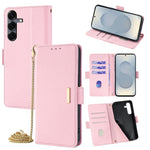 Custodia per telefono in pelle con catena a tracolla, For Samsung Galaxy S26+ 5G, For Samsung Galaxy S26 Ultra 5G, For Samsung Galaxy S26 5G, For Samsung Galaxy S25 5G