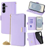 Custodia per telefono in pelle con catena a tracolla, For Samsung Galaxy S26+ 5G, For Samsung Galaxy S26 Ultra 5G, For Samsung Galaxy S26 5G, For Samsung Galaxy S25 5G