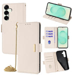 Custodia per telefono in pelle con catena a tracolla, For Samsung Galaxy S25+ 5G, For Samsung Galaxy S25 Ultra 5G