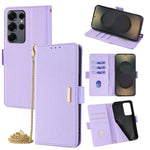 Custodia per telefono in pelle con catena a tracolla, For Samsung Galaxy S25+ 5G, For Samsung Galaxy S25 Ultra 5G