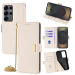 Custodia per telefono in pelle con catena a tracolla, For Samsung Galaxy S25+ 5G, For Samsung Galaxy S25 Ultra 5G
