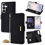 Custodia per telefono in pelle con catena a tracolla, For Samsung Galaxy S26+ 5G, For Samsung Galaxy S26 Ultra 5G, For Samsung Galaxy S26 5G, For Samsung Galaxy S25 5G
