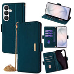 Custodia per telefono in pelle con catena a tracolla, For Samsung Galaxy S26+ 5G, For Samsung Galaxy S26 Ultra 5G, For Samsung Galaxy S26 5G, For Samsung Galaxy S25 5G