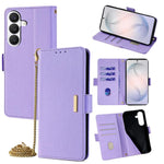 Custodia per telefono in pelle con catena a tracolla, For Samsung Galaxy S26+ 5G, For Samsung Galaxy S26 Ultra 5G, For Samsung Galaxy S26 5G, For Samsung Galaxy S25 5G