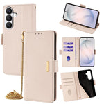 Custodia per telefono in pelle con catena a tracolla, For Samsung Galaxy S26+ 5G, For Samsung Galaxy S26 Ultra 5G, For Samsung Galaxy S26 5G, For Samsung Galaxy S25 5G