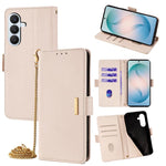 Custodia per telefono in pelle con catena a tracolla, For Samsung Galaxy S26+ 5G, For Samsung Galaxy S26 Ultra 5G, For Samsung Galaxy S26 5G, For Samsung Galaxy S25 5G