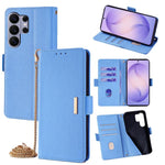 Custodia per telefono in pelle con catena a tracolla, For Samsung Galaxy S26+ 5G, For Samsung Galaxy S26 Ultra 5G, For Samsung Galaxy S26 5G, For Samsung Galaxy S25 5G
