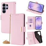 Custodia per telefono in pelle con catena a tracolla, For Samsung Galaxy S26+ 5G, For Samsung Galaxy S26 Ultra 5G, For Samsung Galaxy S26 5G, For Samsung Galaxy S25 5G