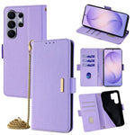 Custodia per telefono in pelle con catena a tracolla, For Samsung Galaxy S26+ 5G, For Samsung Galaxy S26 Ultra 5G, For Samsung Galaxy S26 5G, For Samsung Galaxy S25 5G