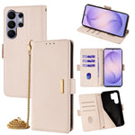 Custodia per telefono in pelle con catena a tracolla, For Samsung Galaxy S26+ 5G, For Samsung Galaxy S26 Ultra 5G, For Samsung Galaxy S26 5G, For Samsung Galaxy S25 5G