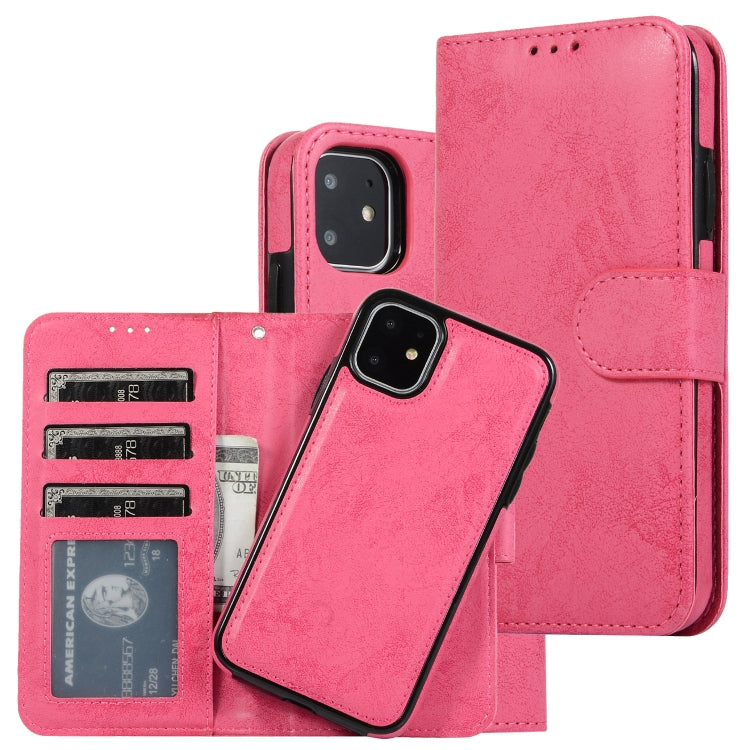 Custodia magnetica 2 in 1 in TPU e pelle per iPhone